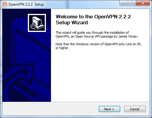 Windows7 OpenVPN VPN Setup: Step 1