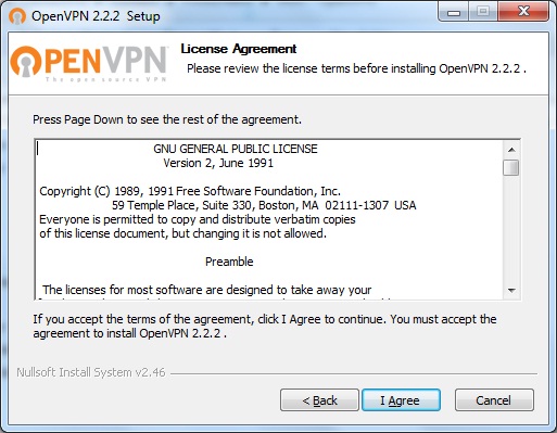 Windows7 OpenVPN VPN Setup: Step 2